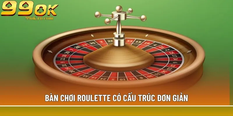 Roulette - Vòng quay số may mắn, thưởng trong 1 giây 1 Bàn chơi Roulette có cấu trúc đơn giản